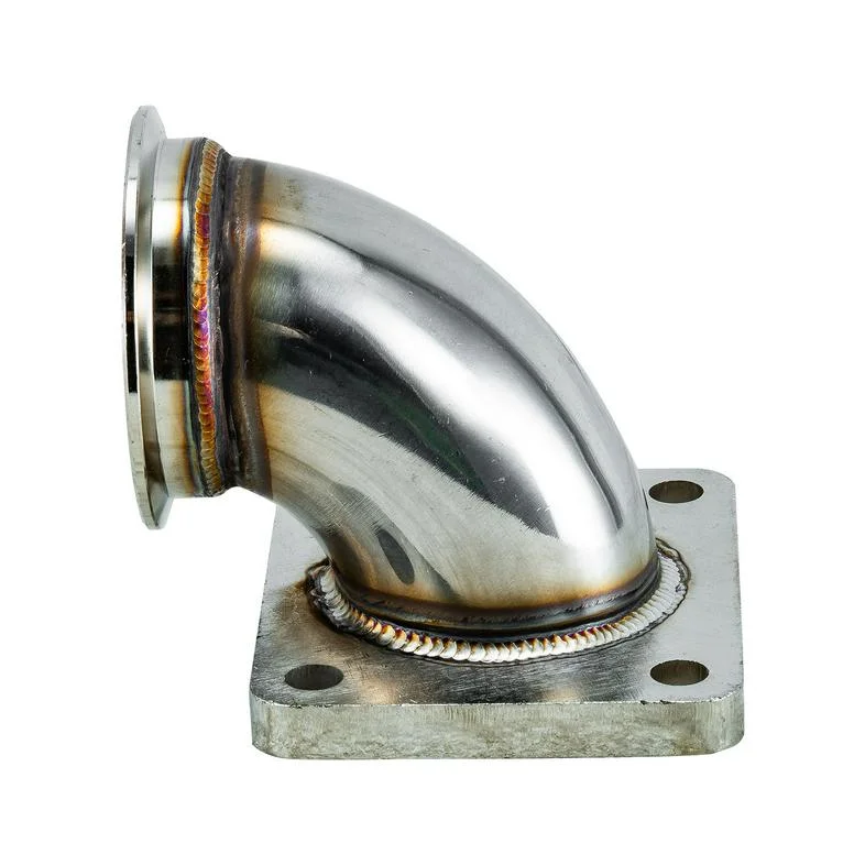 Alloyworks 2.5" Vband Adapter T4 Turbo Flange Stainless SS 90 Degree V-Band VBand Adaptor