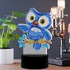 DIY Diamond Painting 7 Color Night Light Lamp Home Decoration Ornament Gift Kit(Owl)