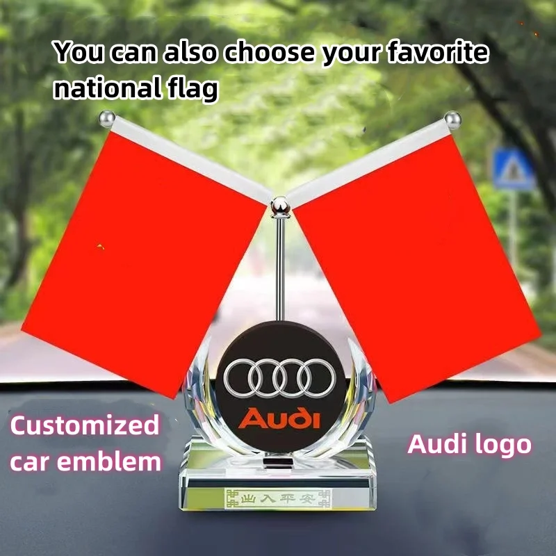 Car perfume ornaments-customized car logo, customized national flag