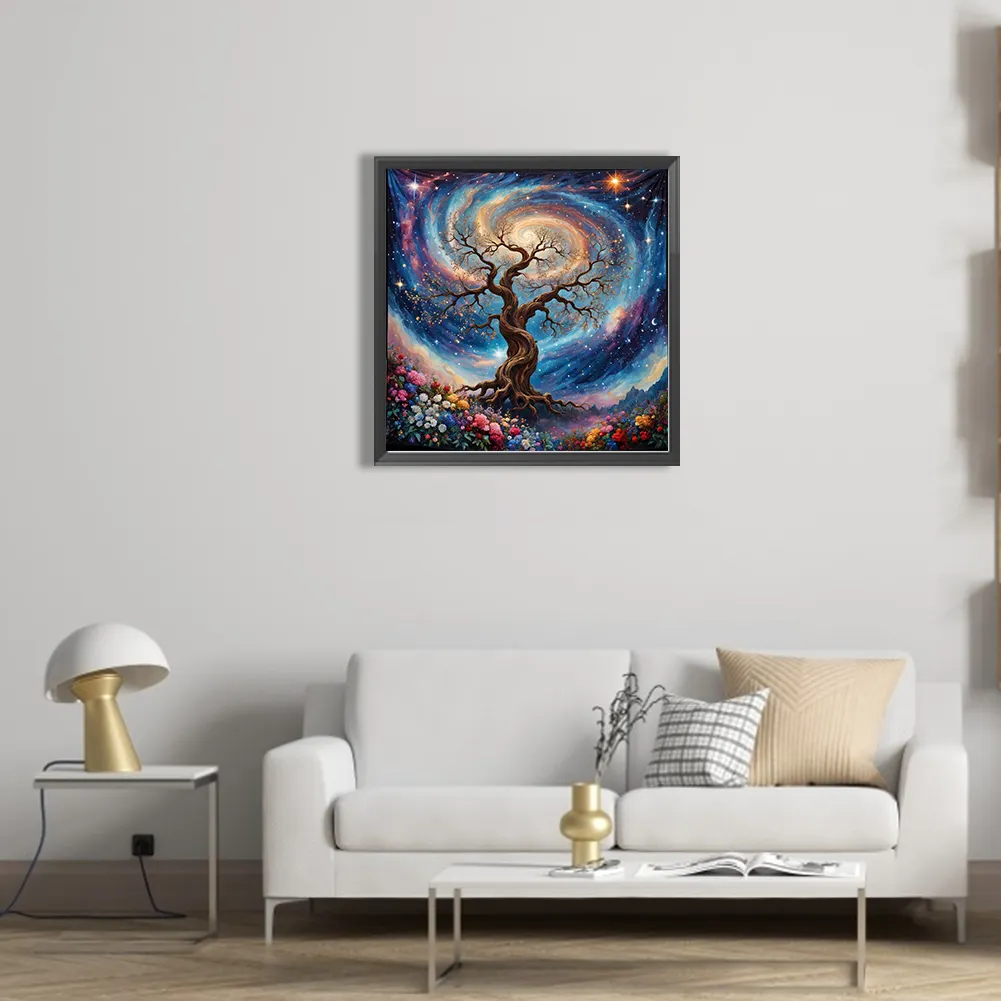 Diamond Painting - Full Square Drill - Tree(Canvas|45*45cm)