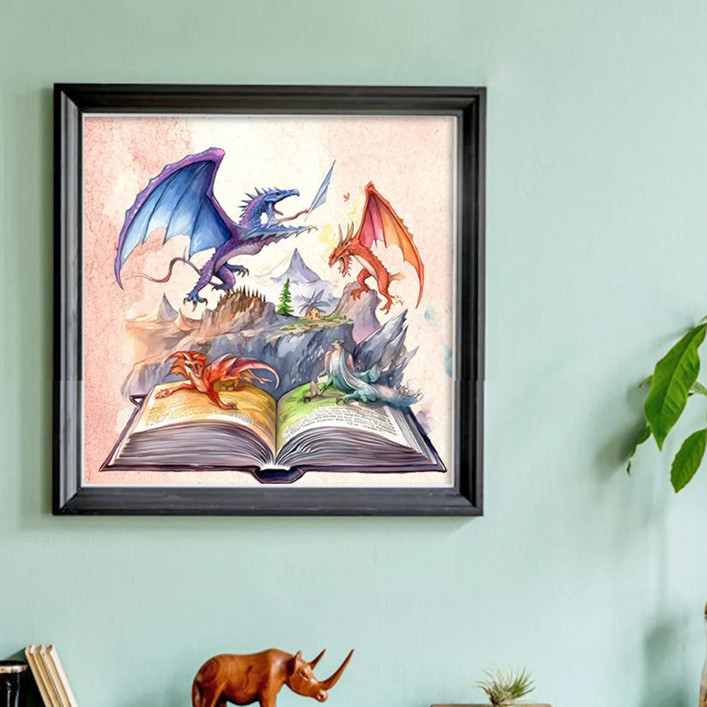 DIY Stamped Cross Stitch 11CT Full Embroidery 50*50cm - Magic Book