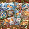 12Pcs Diamond Painting Snowbird Greeting Card Set with Envelope