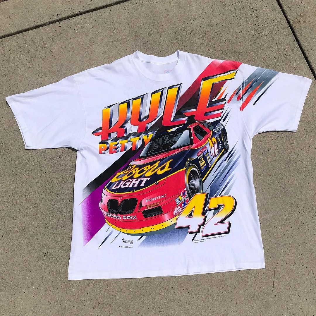 No.42 Racing Print Short Sleeve T-Shirt