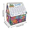 DIY Diamond Painting Special Shape Desktop Cabin Calendar Organizer Box Kit(Dragonfly)