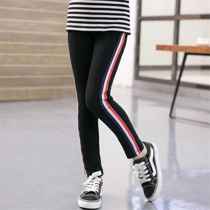 2021 Girl Pencil Pants Kids Trousers Clothes Summer Leggings Children Skinny Pants 3-11Y Girls Bottoms Kid Sport Pant Clothing