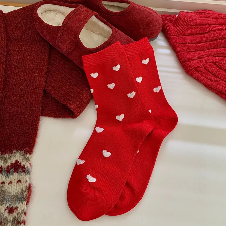 Bow Slouchy Mid-Calf Cute Socks