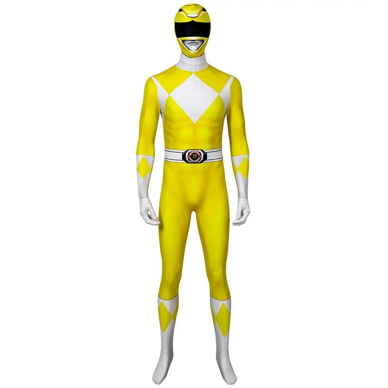 Mighty Morphin Power Rangers Yellow Ranger Cosplay Costume