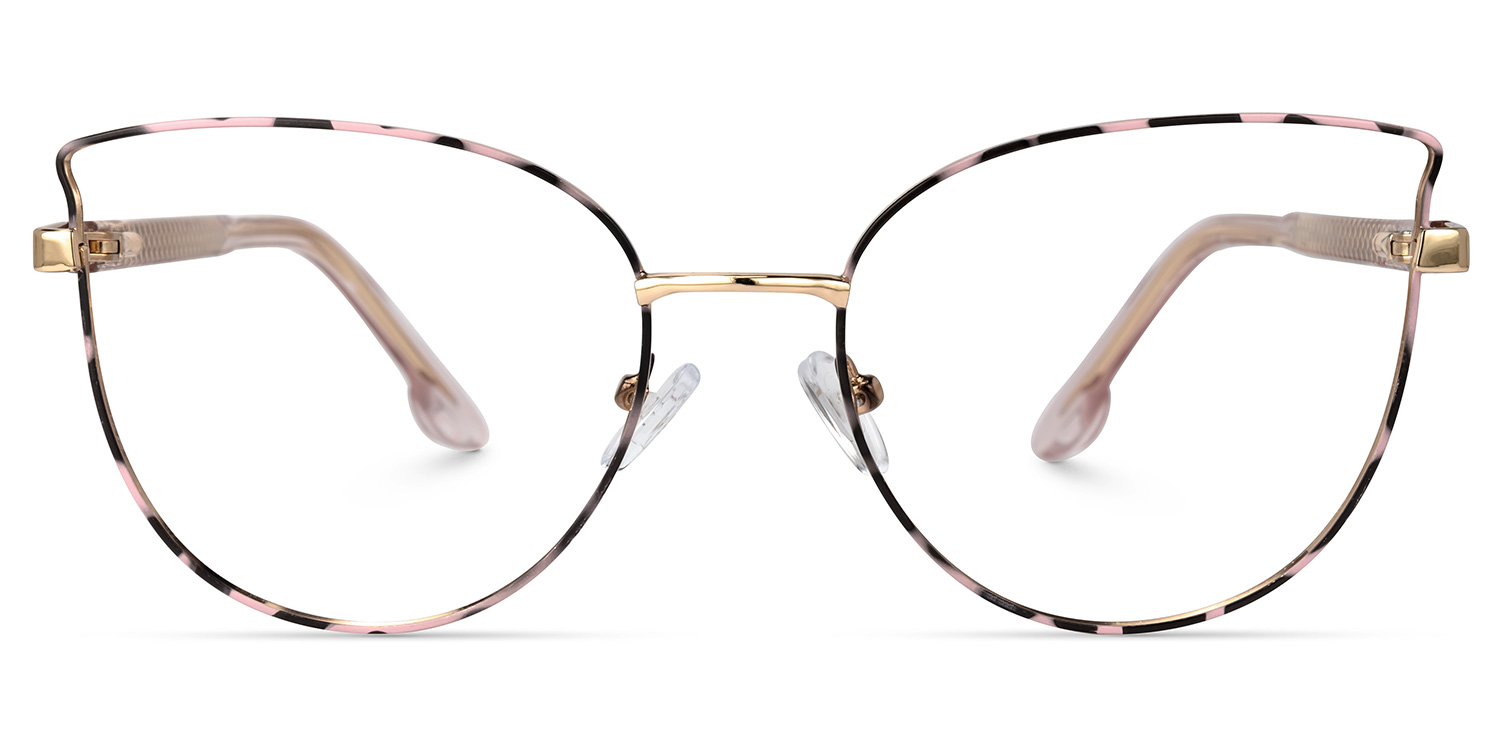 Ravi Rosa-Tortoise Cateye Brille Rosa-Tortoise