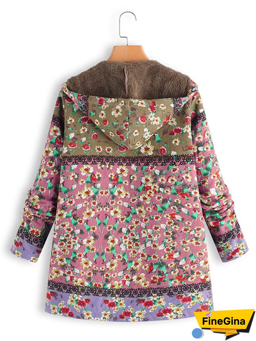 Winter Clothes Women New Printed Cotton Clothing Medium And Long Thickened Cotton Coat Coat Casual Jacket Women Coats Tops