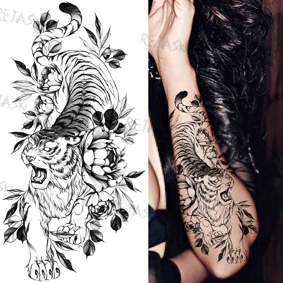 Minimalist Letter Temporary Tattoo For Children Women Small Word Tattoos Sticker Black Endless Heart Fake Tatoos Chains Clavicle