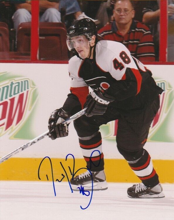 DANIEL BRIERE SIGNED PHILADELPHIA FLYERS 8x10 Photo Poster painting #1 Autograph