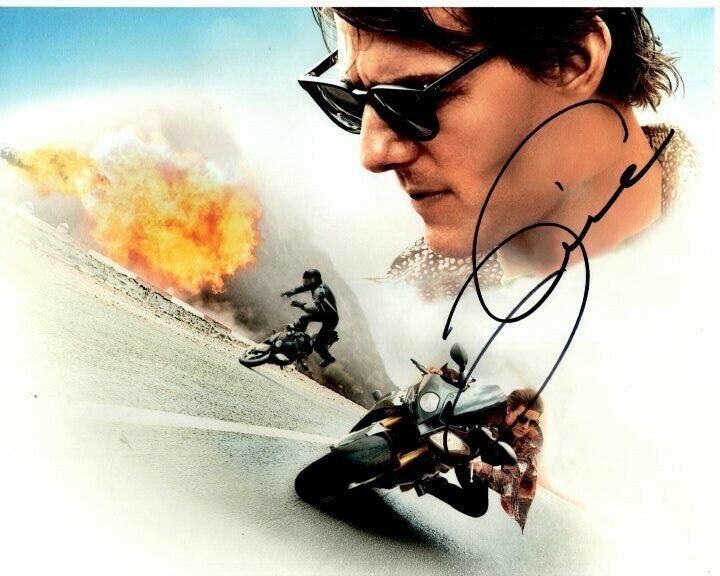 TOM CRUISE Signed Autographed MISSION IMPOSSIBLE ETHAN HUNT Photo Poster painting