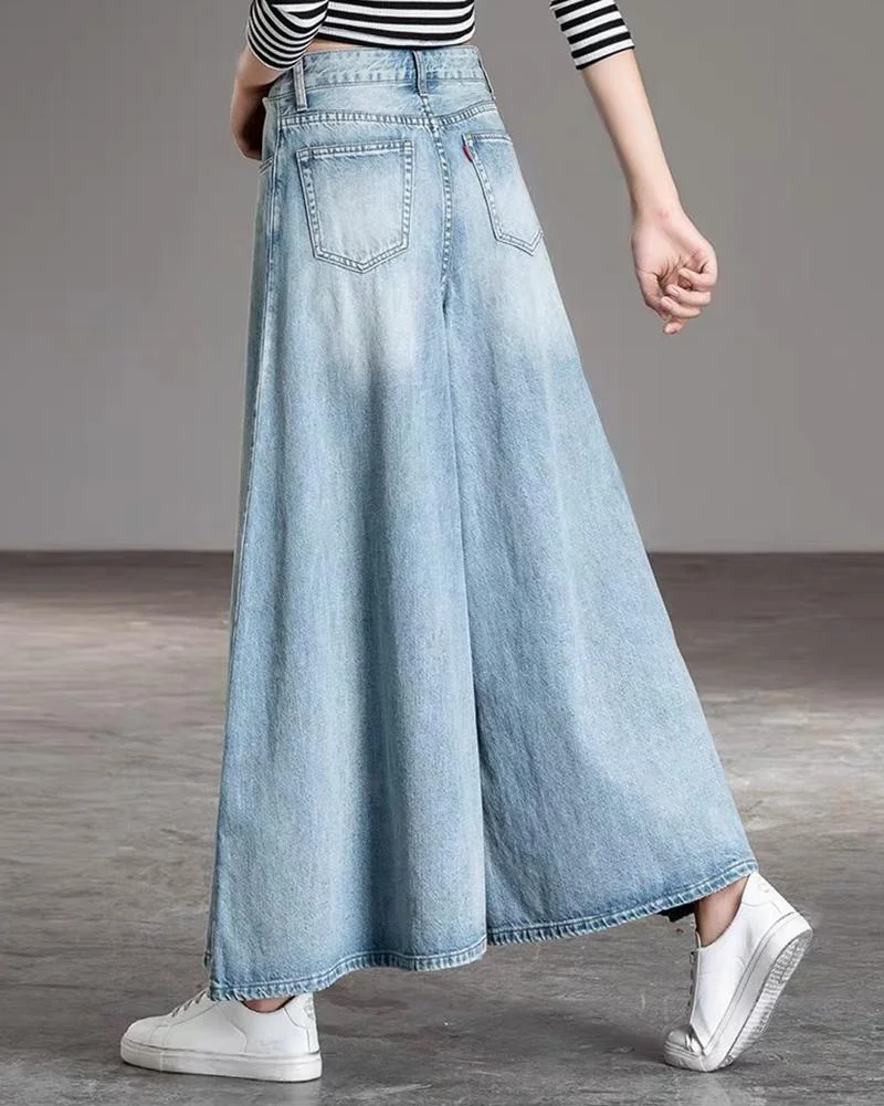 Trendy Wide Leg Jeans