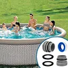 Compatible for Intex 4560 Plastic Pool Pump Hose Adaptor Leak Proof 40mm To 1.5 Inch Converter Kit Rust Proof Pool Hose Fitting Adapter Kit Pools Filter Pumps Piping Parts
