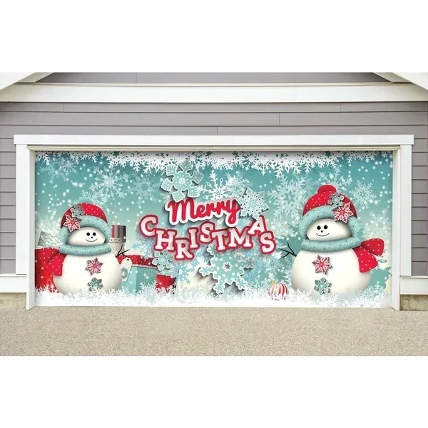 🎁Merry Christmas Snowman - Outdoor Christmas Holiday Garage Door Decoration