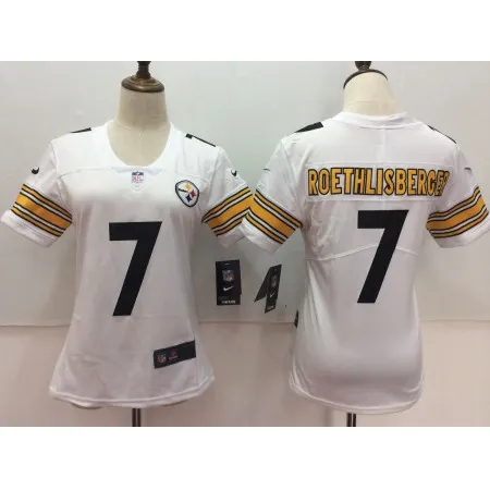 Women's  Pittsburgh Steelers #7 Ben Roethlisberger White Untouchable Limited Stitched NFL Jersey