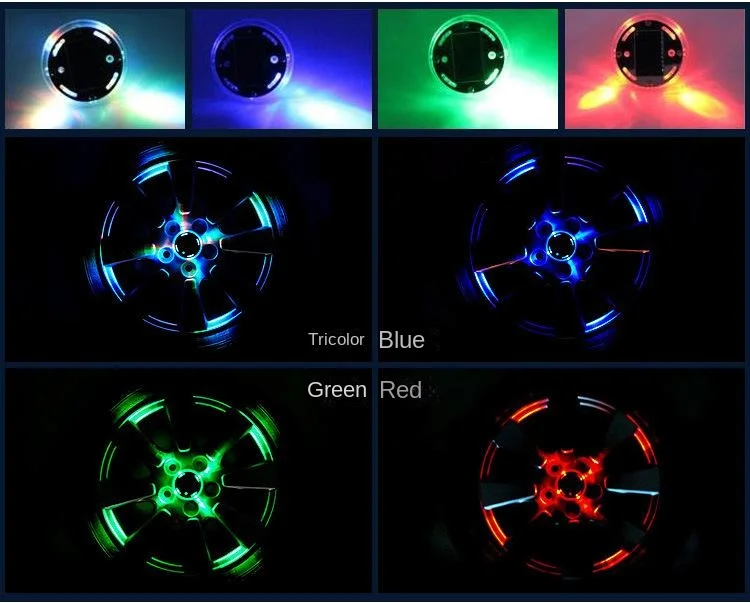 Car Modification Solar Hub Light