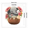 Elephant In Basket-18CT Stamped Cross Stitch 30*30cm/11.81*11.81in