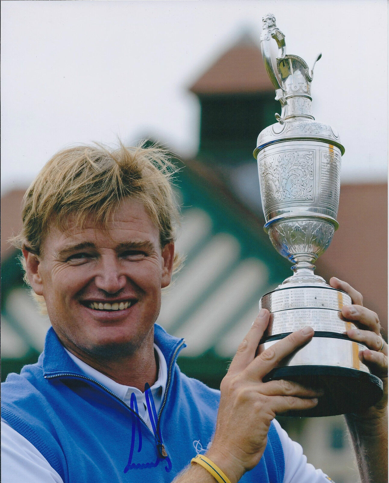 Ernie ELS SIGNED AUTOGRAPH 10x8 Photo Poster painting AFTAL COA GOLF Open Winner Lytham St Annes