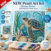 Framed Turtle - Pearls Painting Kit DIY Diamond Painting Pearl Dot Crafts 20x20CM