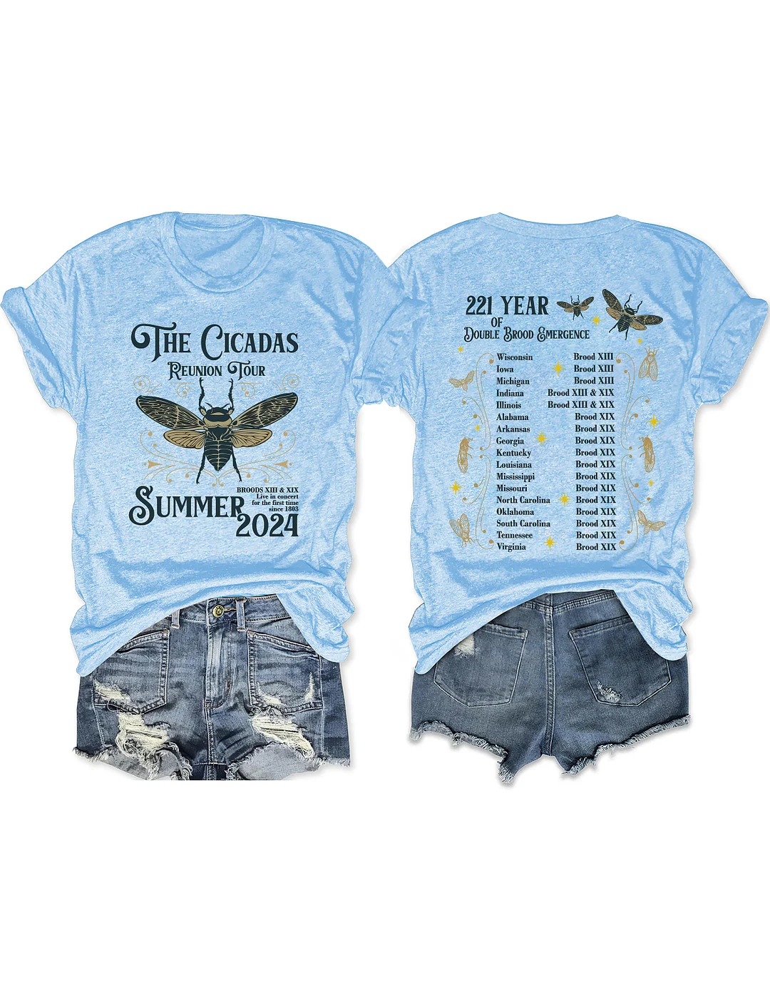 The Cicadas Reunion Tour Summer 2024 T-shirt