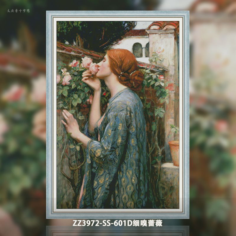 [ZZ3972-Fine Smell Rose] Painting Fairy Cross Stitch