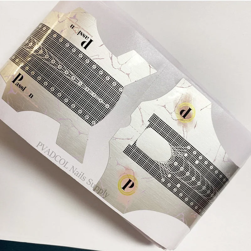 50pcs Professional Nail Forms Tips for Nail Extension Building Acrylic Nails Guide Stickers Self-Adhesive UV Gel Paper Manicure-Nail Inspo