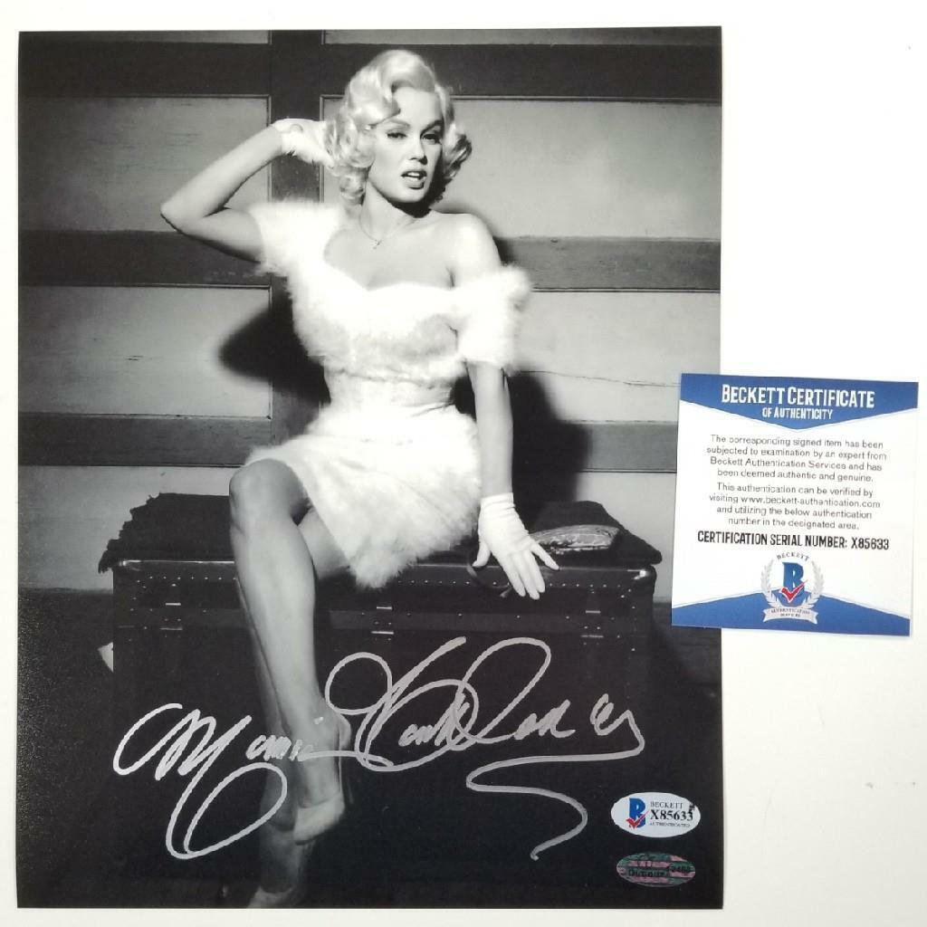 Mamie Van Doren signed 8x10 Photo Poster painting #6 Actress Playboy Autograph ~ Beckett BAS COA