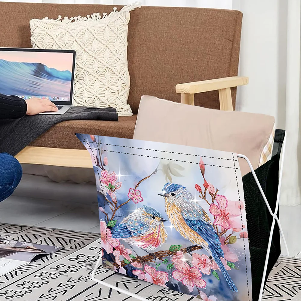 DIY Flower Birds Special Shape Diamond Painting Storage Rack for Adults Kids