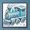 Diamond Painting-DIY Crystal Rhinestone Snow Train