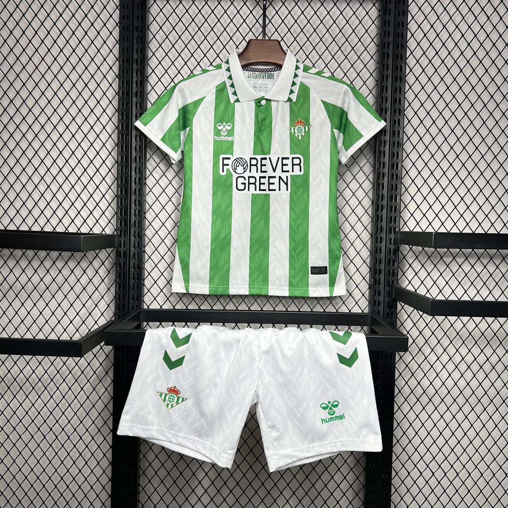 2024-2025 KIDS Real Betis Home Football Shirt 1:1 Thai Quality