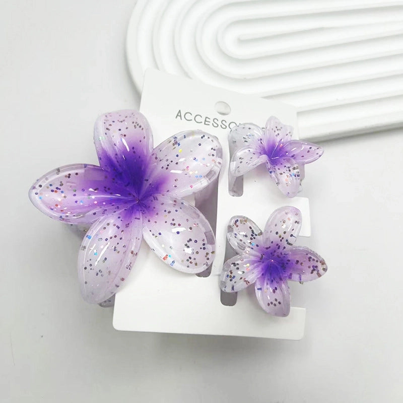 Minimalist Women’s Flower Resin Hair Claws