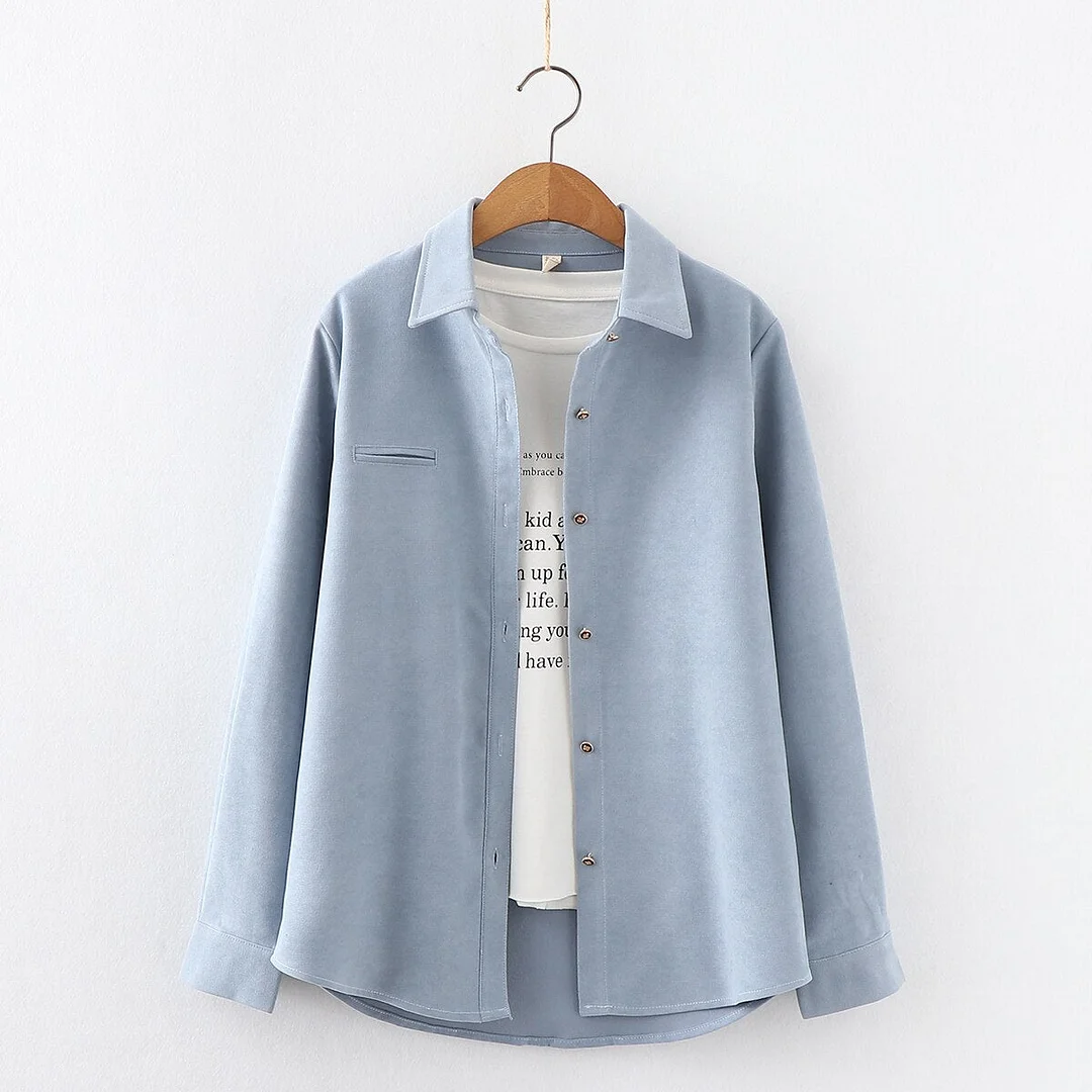 Exquisite Solid Color Women's Shirt 2021Spring New Casual Design Sense Blouses and Tops Young Style Lady Long Sleeve Blouse