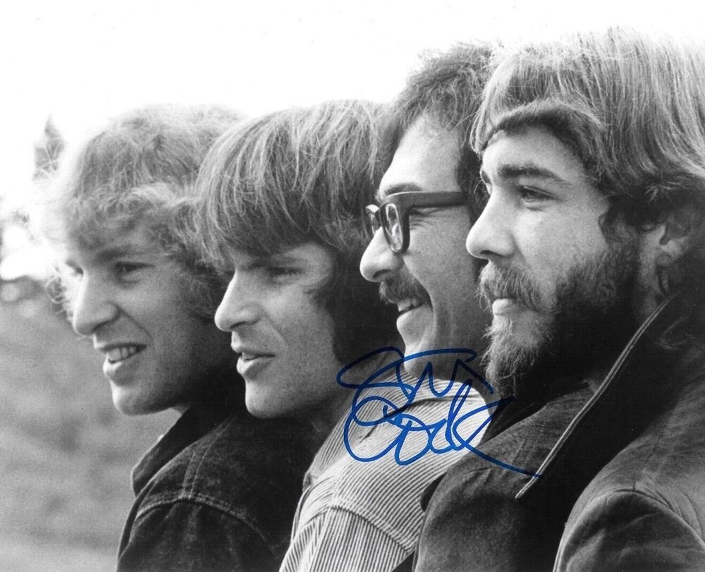 * CREEDENCE CLEARWATER REVIVAL * signed 8x10 Photo Poster painting * STU COOK * 6