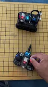 ESP32 smart remote control car with OLED display and supports Bluetooth 4G remote control