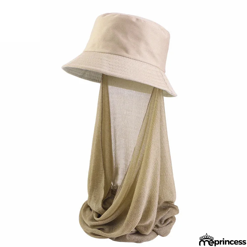 Women's Arabian Polyester Head Wrap Solid Pattern Elegant Hijabs