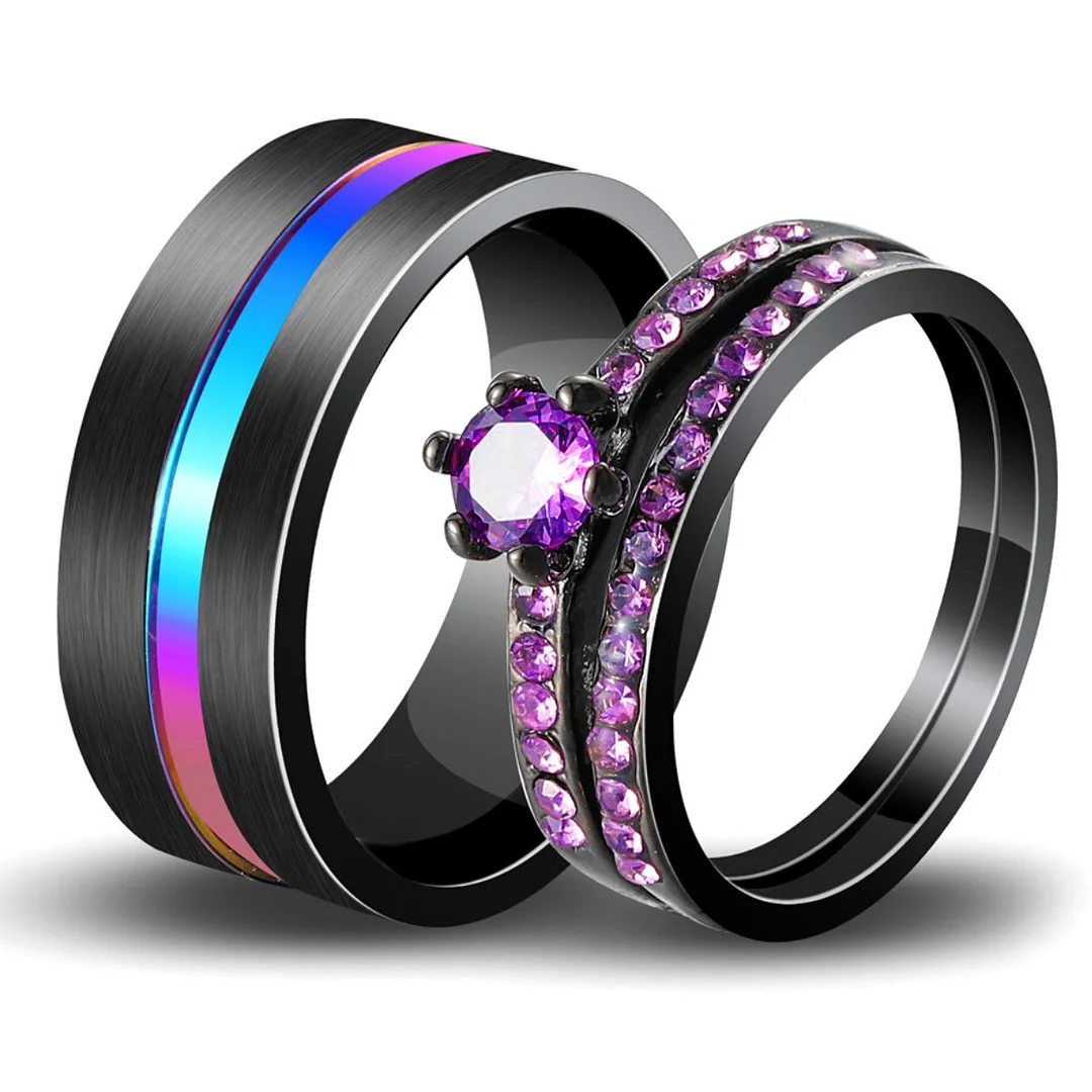 'Lilac Love' Rings