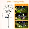 Solar Powered Firework Garden Lights Waterproof Decorative Starburst Fairy Light Easy To Install for Outside Patio Backyard Yard Walkway Decor