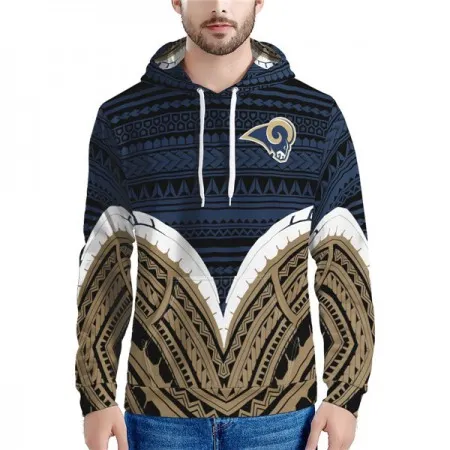 Men's Los Angeles Rams Navy Hoodie FTWN