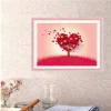 Red Heart Shaped Tree  | Full Round Diamond Painting Kits
