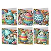 6Pcs oeufs de Pâques lapins-bricolage carte de voeux