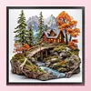 Four Seasons Scenery Autumn-11CT Stamped Cross Stitch 50*50cm/19.69*19.69in tapestrymarket