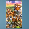 (40*70cm)Tiger - Full Round Drill Diamond Painting