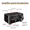 50Wx2 Audio Power Amplifier Bluetooth-compatible 5.0 CS8673E AUX TF Home Theater