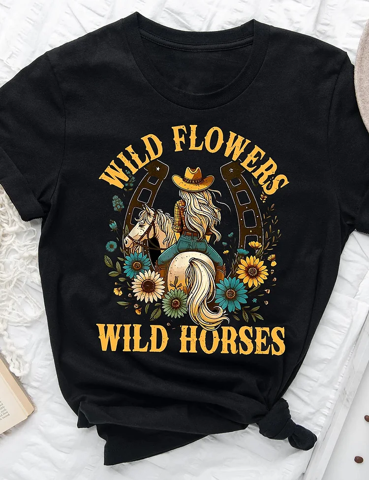 Wild Flowers Wild Horses Country Concert T-Shirt