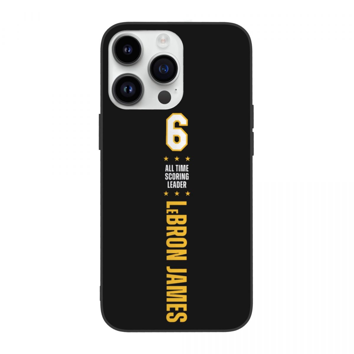 Los Angeles Lakers LeBron James NBA All-Time Scoring Record #6 iPhone Cases