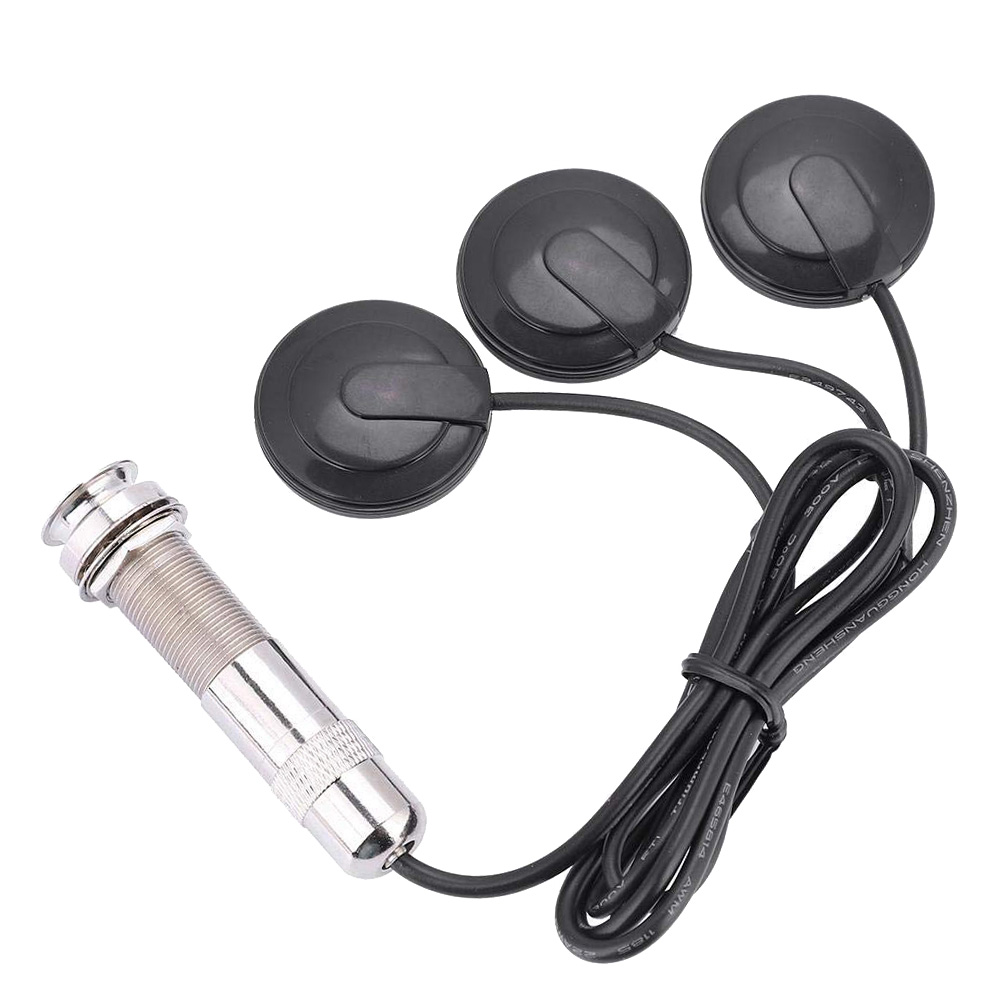 

Guitar Pickup 3 Transducer Piezo Pickup for Acoustic Guitar Ukulele Violin, 501 Original