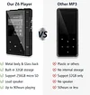 MP3 Player with Bluetooth 5.0, Phinistec Z6 Digital Audio Player with Loud Speaker, 2.4'' IPS Super Battery Life Music Player with FM Radio, E-Book, Music Alarm Support up to 256GB