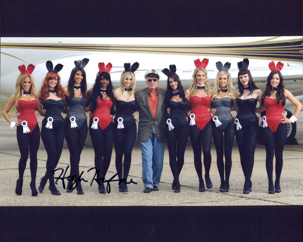 Hugh Hefner signed authentic 8x10 Photo Poster painting COA