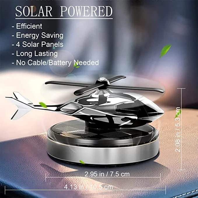 Car Solar Helicopter Aromatherapy